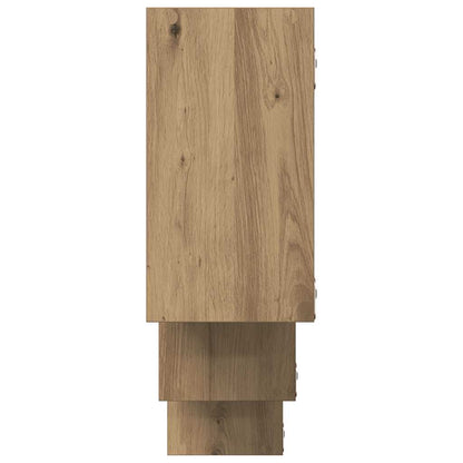 Scaffale a Parete Rovere Artigianale 159x18x66 cm in Truciolato