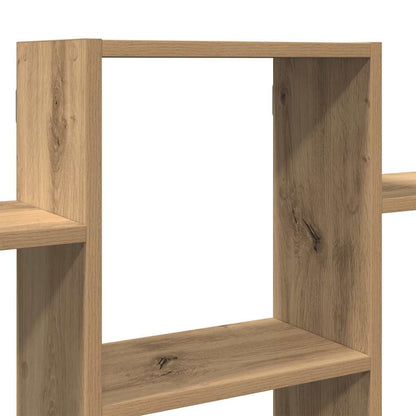 Scaffale a Parete Rovere Artigianale 159x18x66 cm in Truciolato