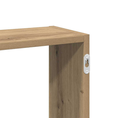 Scaffale a Parete Rovere Artigianale 159x18x66 cm in Truciolato