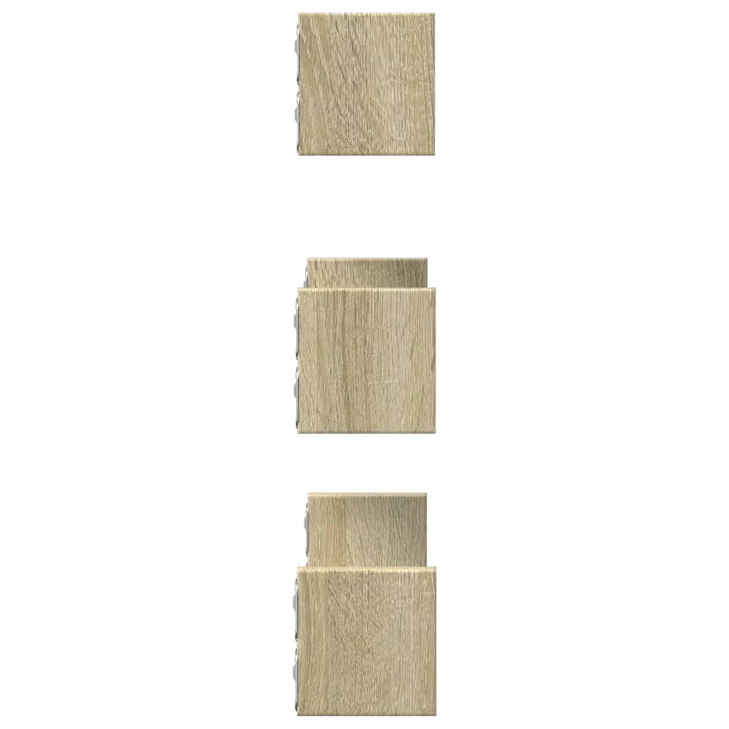 Mensole a Muro 3 pz Rovere Sonoma in Truciolato | homemem39