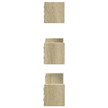 Mensole a Muro 3 pz Rovere Sonoma in Truciolato | homemem39