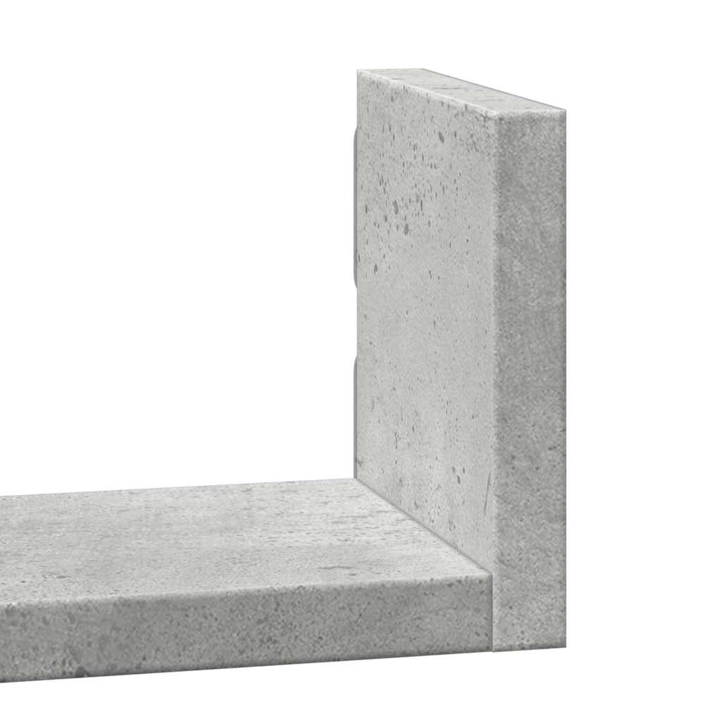 Mensole a Muro 3 pz Grigio Cemento in Truciolato | homemem39