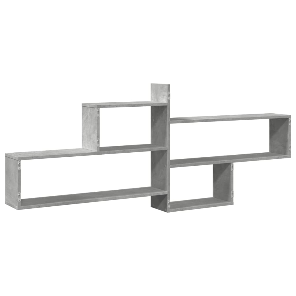 Mensola a Parete Grigio Cemento 167,5x18x68 cm in Truciolato