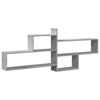 Mensola a Parete Grigio Cemento 167,5x18x68 cm in Truciolato