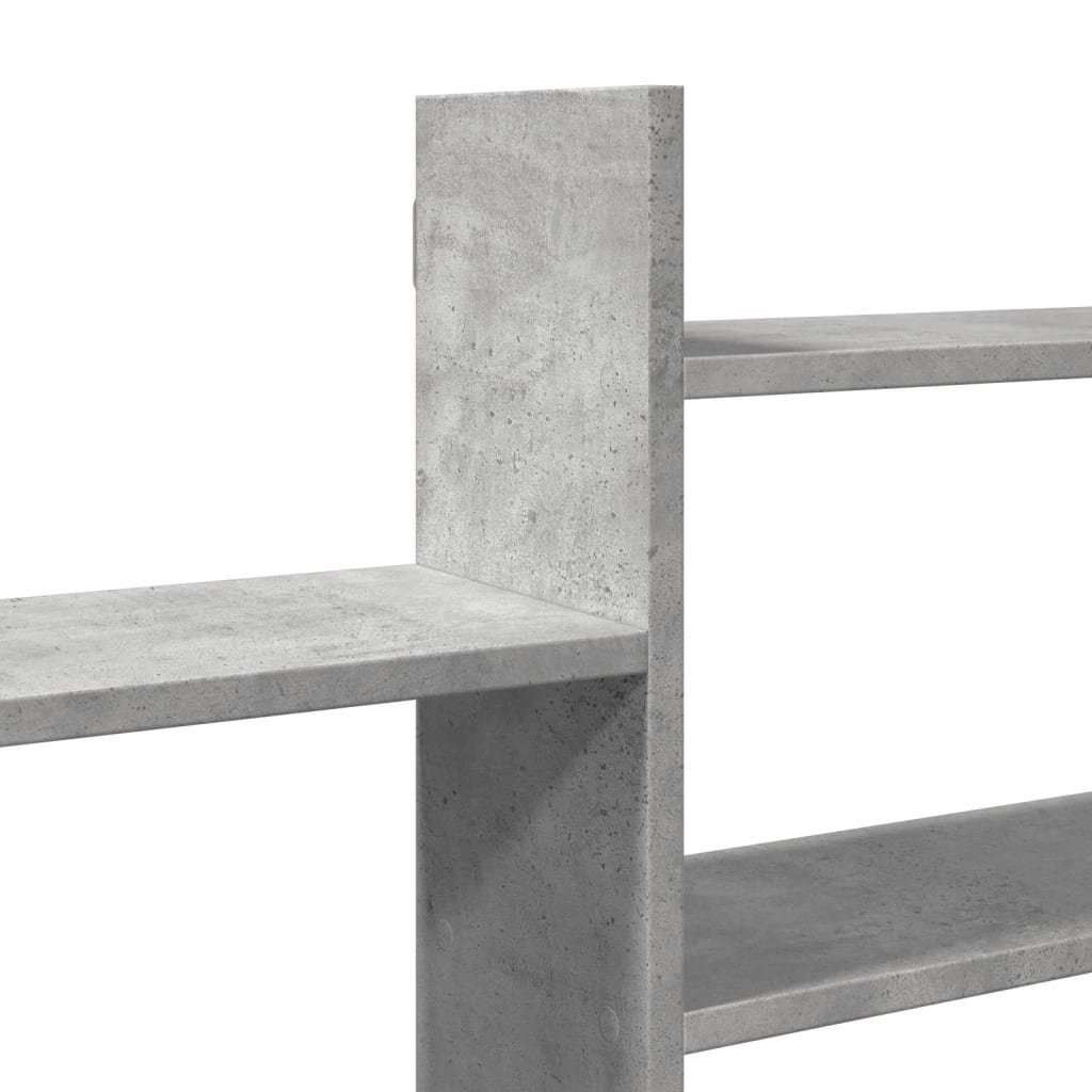 Mensola a Parete Grigio Cemento 167,5x18x68 cm in Truciolato | homemem39