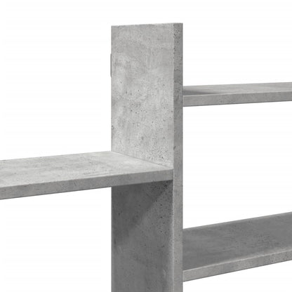 Mensola a Parete Grigio Cemento 167,5x18x68 cm in Truciolato | homemem39