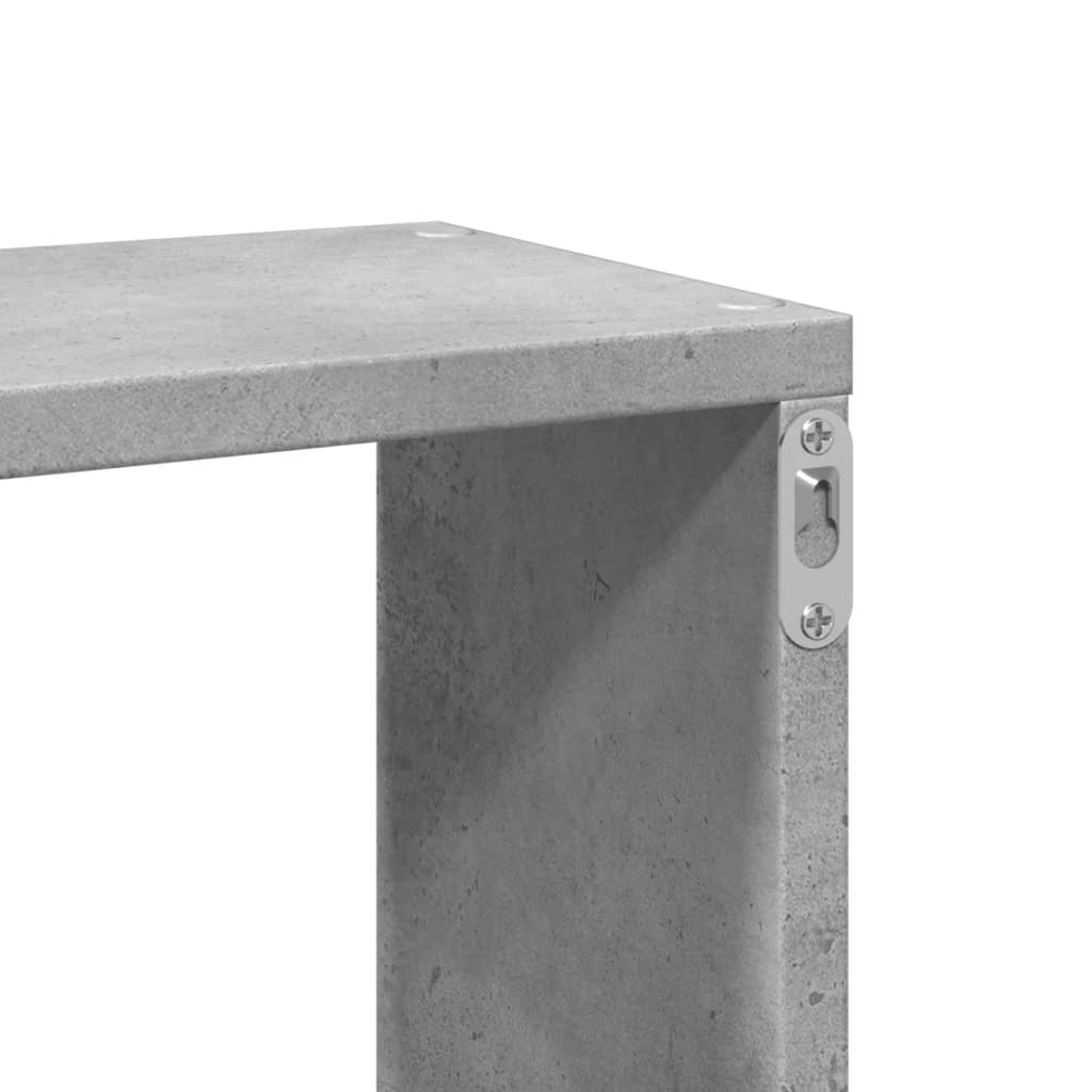 Mensola a Parete Grigio Cemento 167,5x18x68 cm in Truciolato