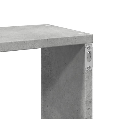 Mensola a Parete Grigio Cemento 167,5x18x68 cm in Truciolato