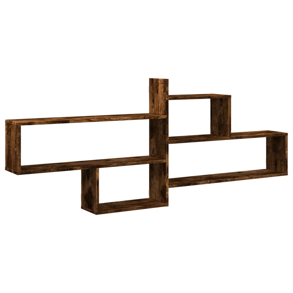 Mensola a Parete Rovere Fumo 167,5x18x68 cm in Truciolato | homemem39