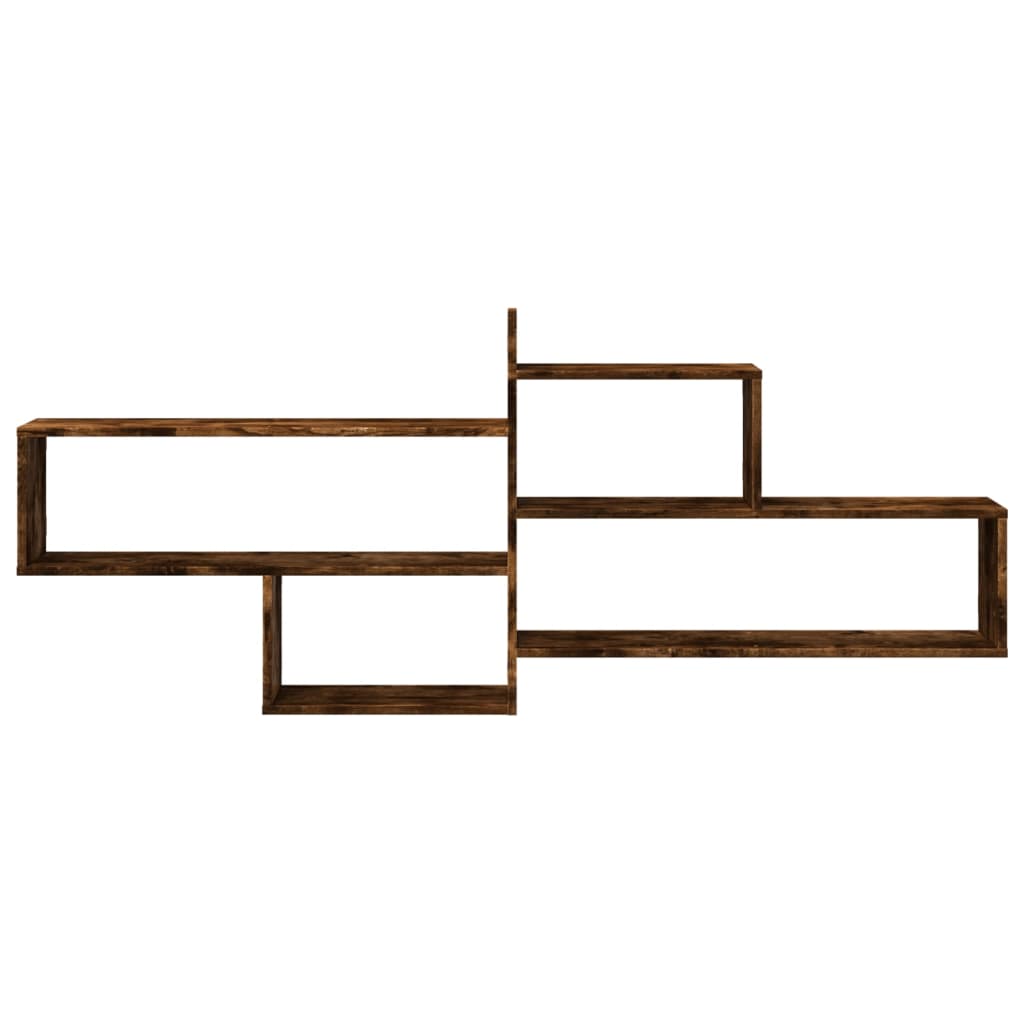 Mensola a Parete Rovere Fumo 167,5x18x68 cm in Truciolato