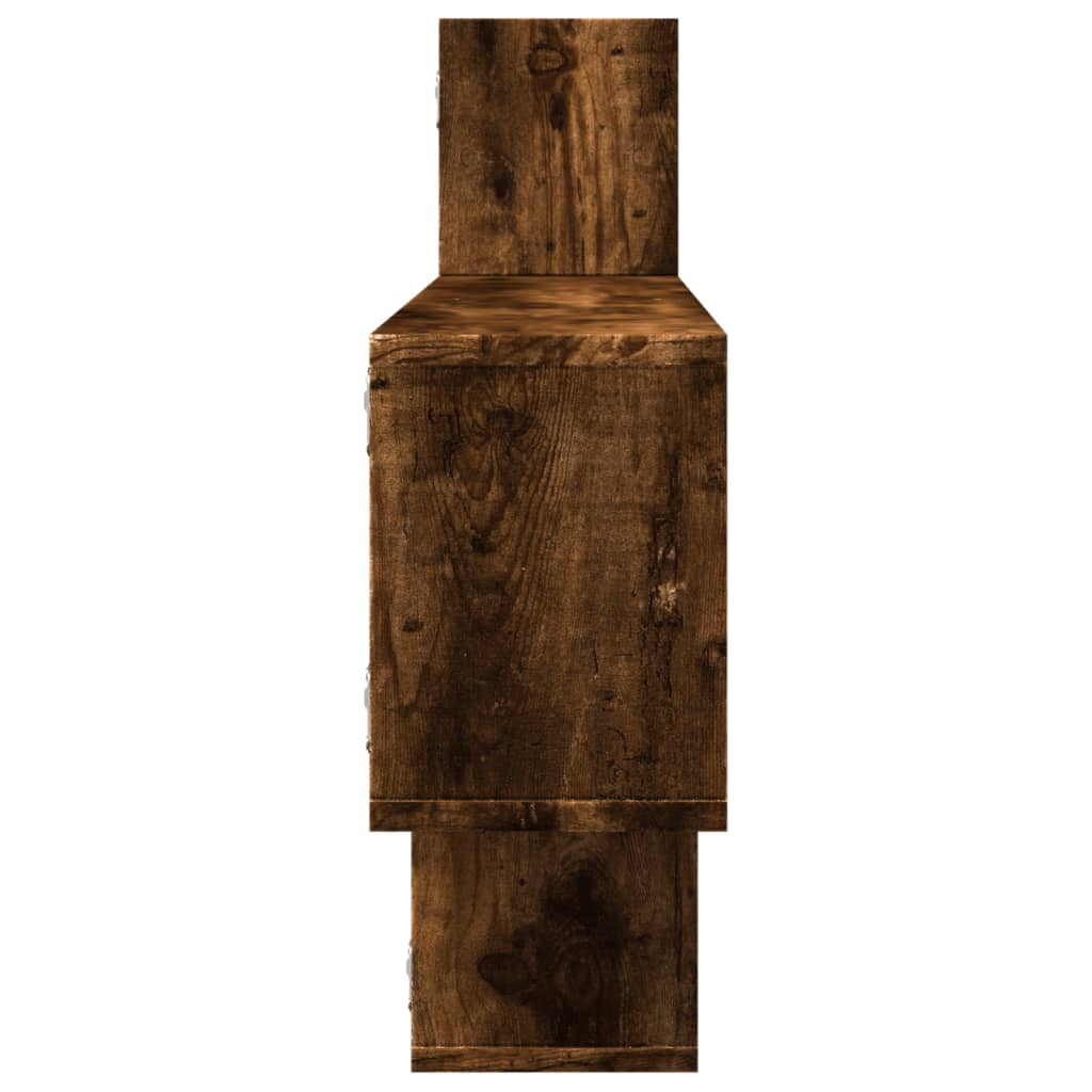 Mensola a Parete Rovere Fumo 167,5x18x68 cm in Truciolato
