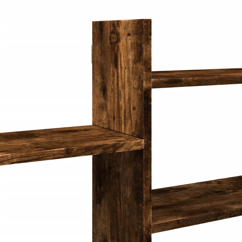 Mensola a Parete Rovere Fumo 167,5x18x68 cm in Truciolato