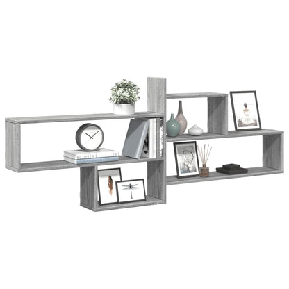 Mensola a Parete Grigio Sonoma 167,5x18x68 cm in Truciolato | homemem39