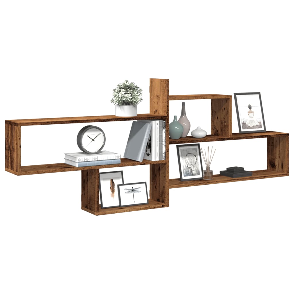 Mensola a Parete Legno Antico 167,5x18x68 cm in Truciolato | homemem39
