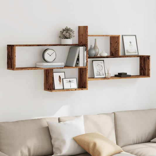 Mensola a Parete Legno Antico 167,5x18x68 cm in Truciolato | homemem39