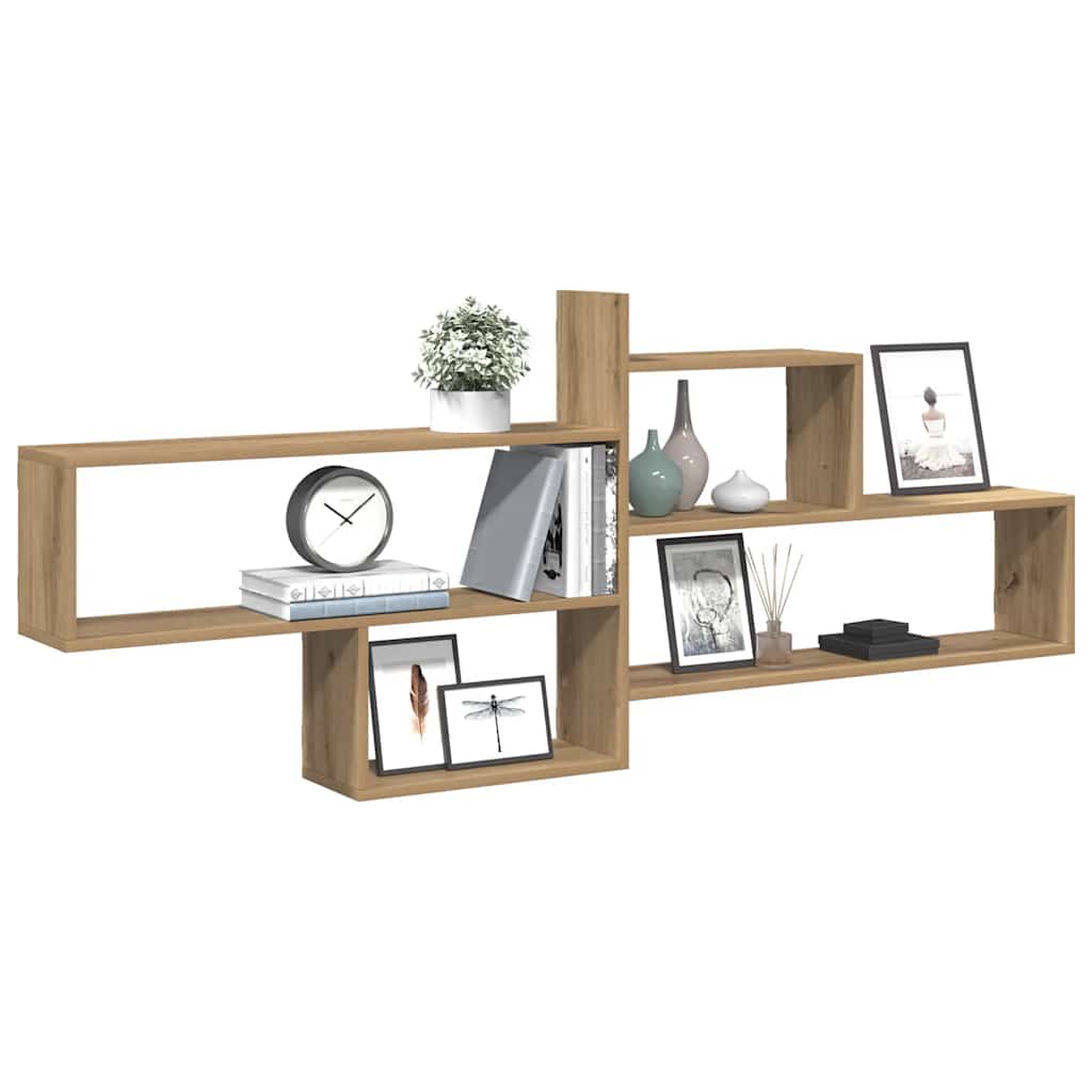 Mensola a Parete Rovere Artigianale 167,5x18x68 cm Truciolato