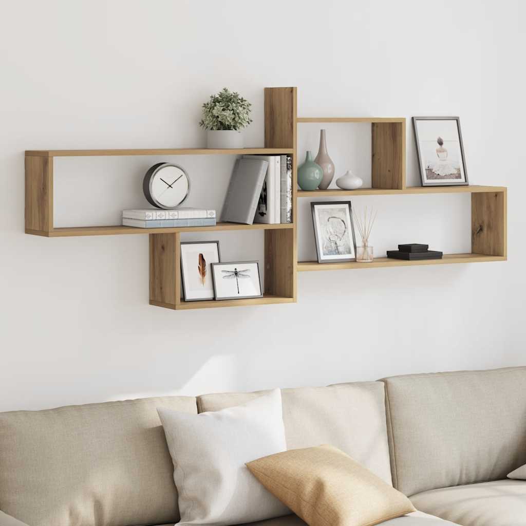 Mensola a Parete Rovere Artigianale 167,5x18x68 cm Truciolato | homemem39