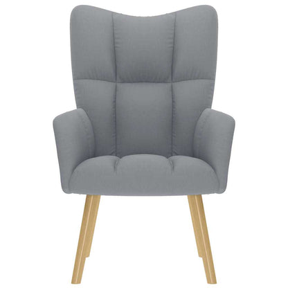 Sedia Relax Grigio Chiaro in Tessuto - homemem39