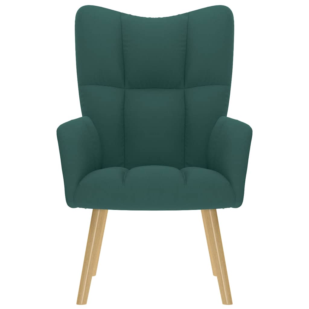 Sedia Relax Verde Scuro in Tessuto | homemem39
