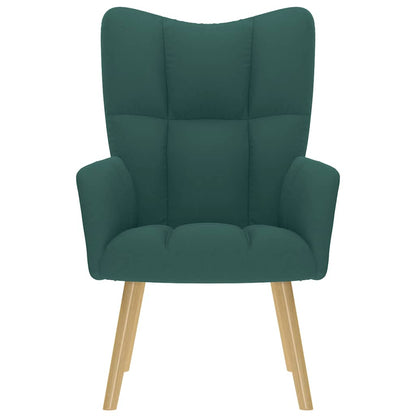 Sedia Relax Verde Scuro in Tessuto - homemem39