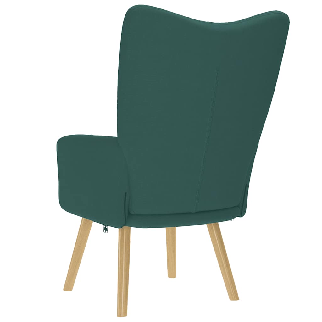 Sedia Relax Verde Scuro in Tessuto | homemem39