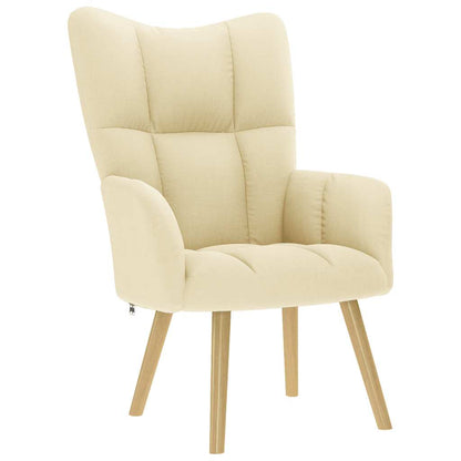 Sedia Relax Crema in Tessuto