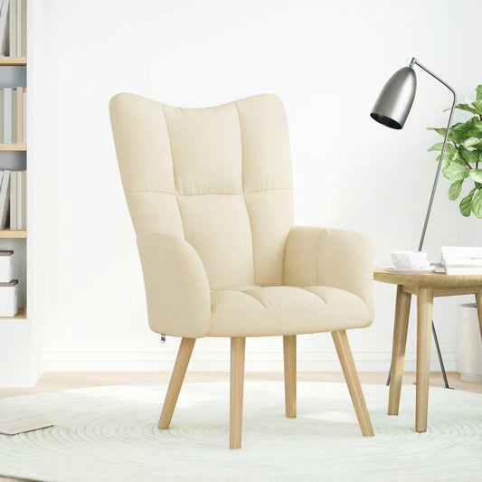 Sedia Relax Crema in Tessuto