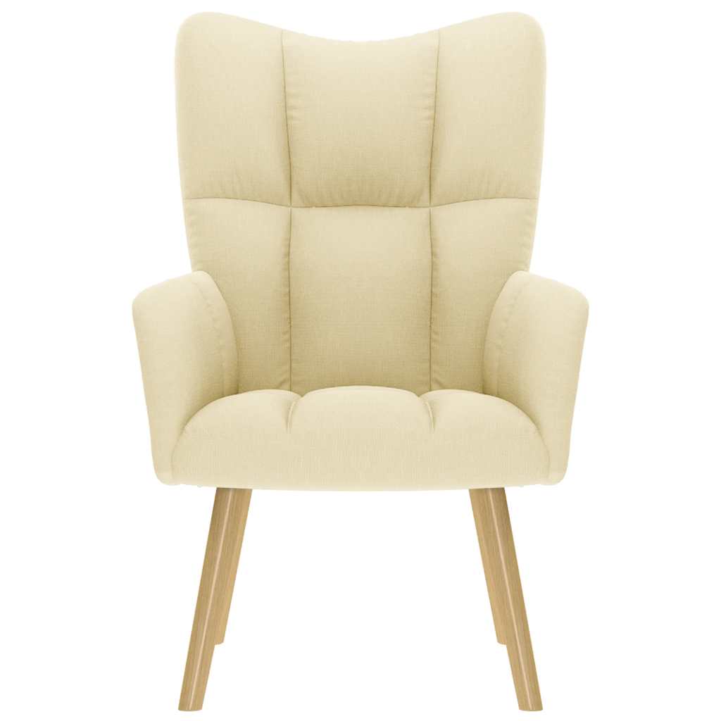 Sedia Relax Crema in Tessuto - homemem39
