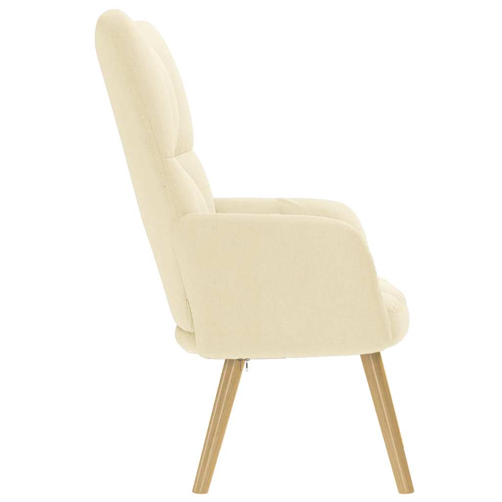Sedia Relax Crema in Tessuto