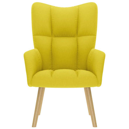 Sedia Relax Giallo Chiaro in Tessuto - homemem39