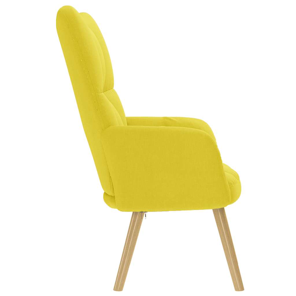 Sedia Relax Giallo Chiaro in Tessuto