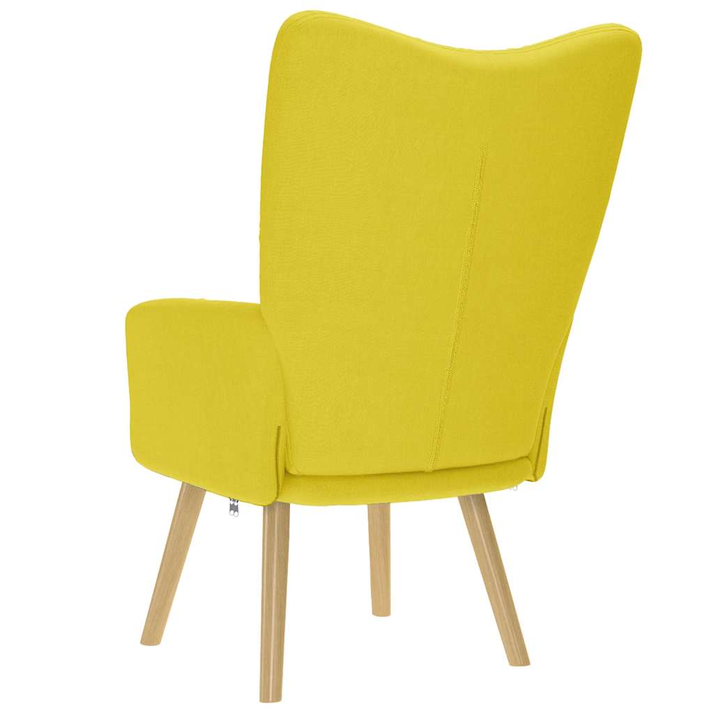 Sedia Relax Giallo Chiaro in Tessuto