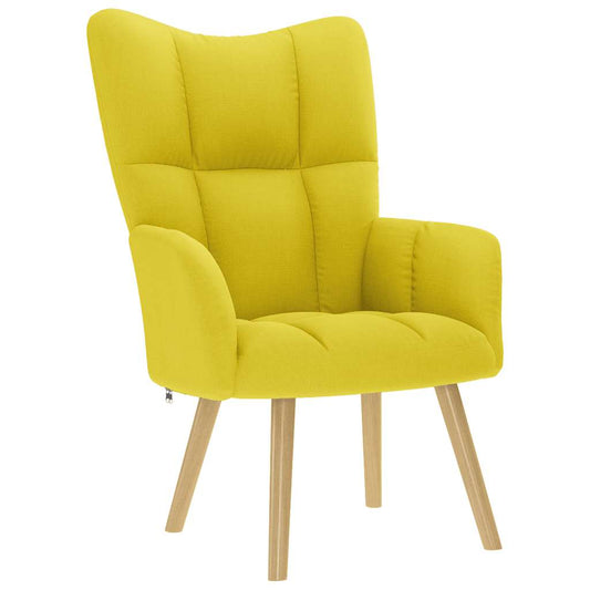 Sedia Relax Giallo Chiaro in Tessuto
