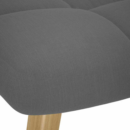 Poltrona Relax con Poggiapiedi Grigio Chiaro in Tessuto - homemem39