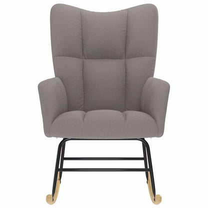 Sedia a Dondolo Tortora in Tessuto - homemem39