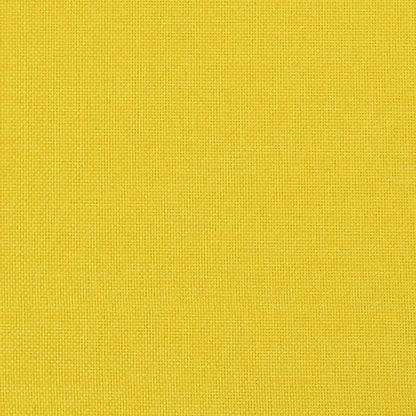 Poltrona a Dondolo con Poggiapiedi Giallo Chiaro in Tessuto - homemem39