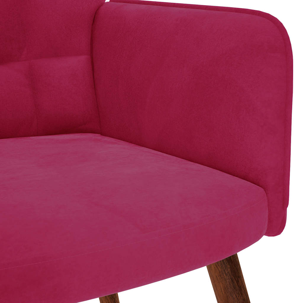 Sedia Relax Rosso Vino in Velluto