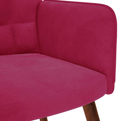 Sedia Relax Rosso Vino in Velluto