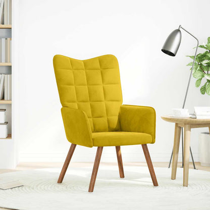 Poltrona Relax Giallo in Velluto | homemem39