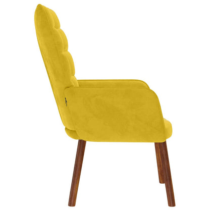 Poltrona Relax Giallo in Velluto
