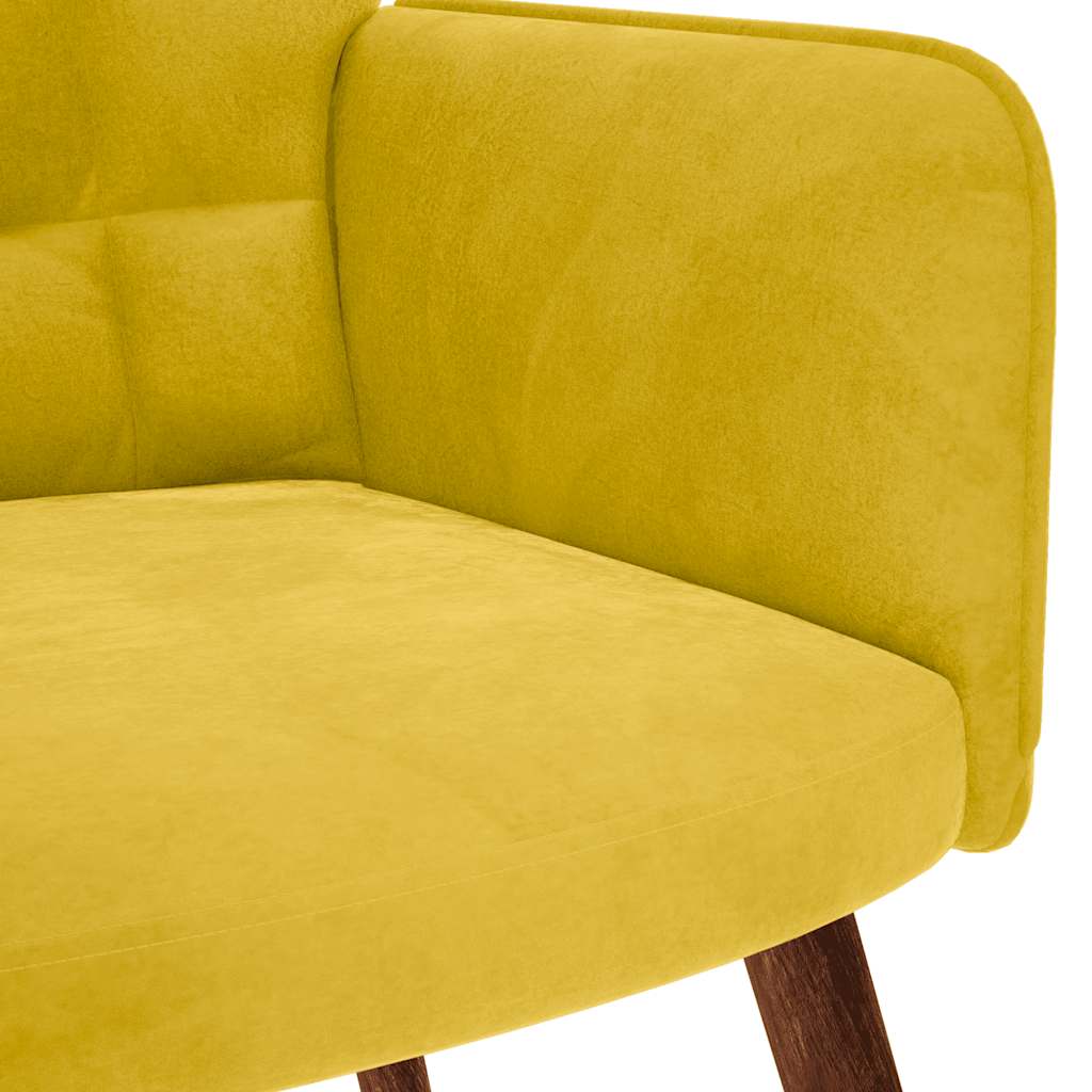 Poltrona Relax Giallo in Velluto | homemem39