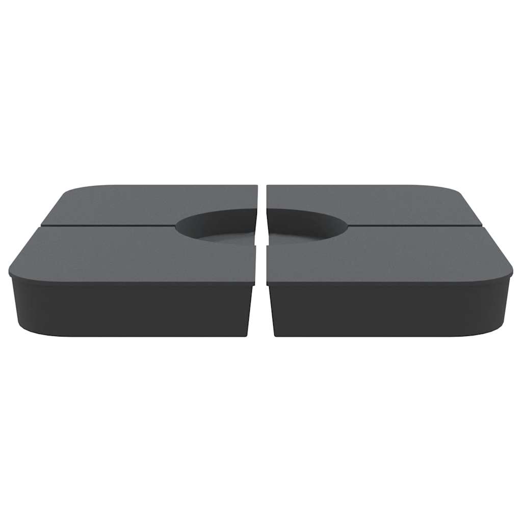 Set Base per Ombrellone 4 pz con Supporto a Croce 100 kg PP - homemem39