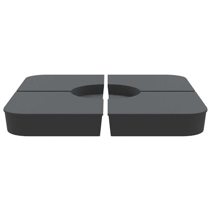 Set Base per Ombrellone 4 pz con Supporto a Croce 100 kg PP - homemem39