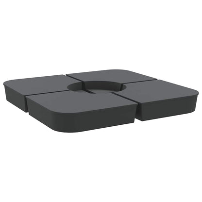 Set Base per Ombrellone 4 pz con Supporto a Croce 100 kg PP - homemem39