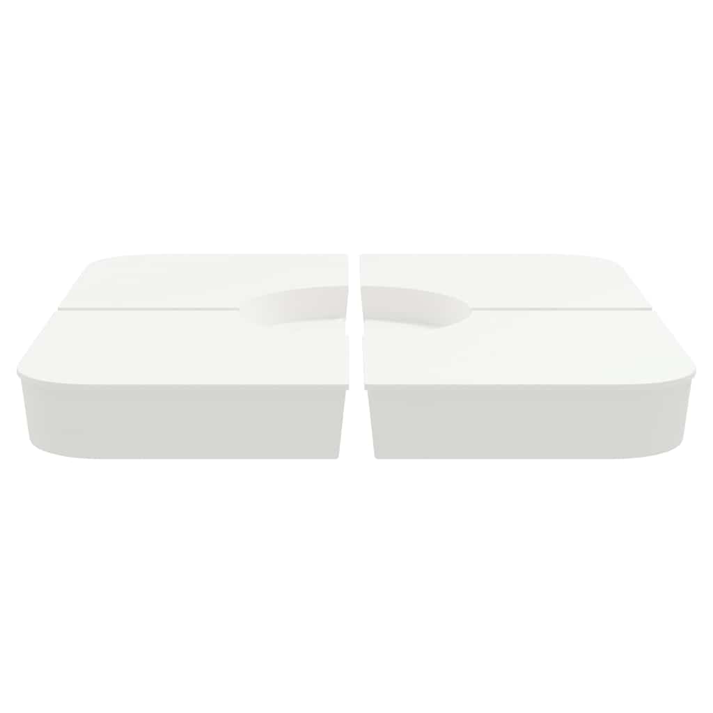 Set Base per Ombrellone 4 pz con Supporto a Croce 100 kg PP - homemem39