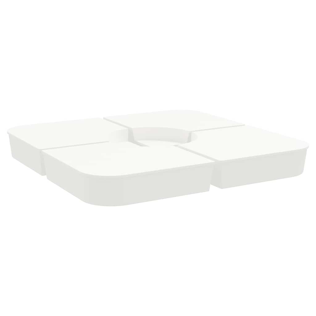 Set Base per Ombrellone 4 pz con Supporto a Croce 100 kg PP | homemem39