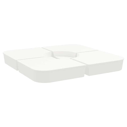 Set Base per Ombrellone 4 pz con Supporto a Croce 100 kg PP | homemem39