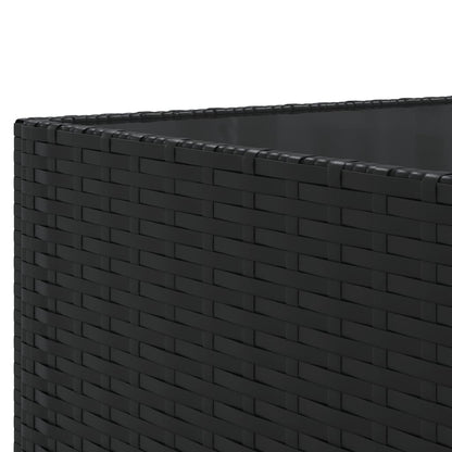 Set Mobili da Giardino 6 pz con Cuscini in Polyrattan Nero | homemem39