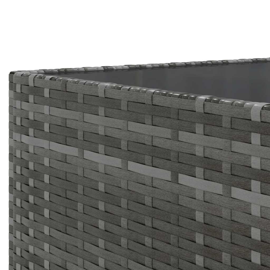 Set Divani da Giardino 8 pz con Cuscini in Polyrattan Grigio | homemem39