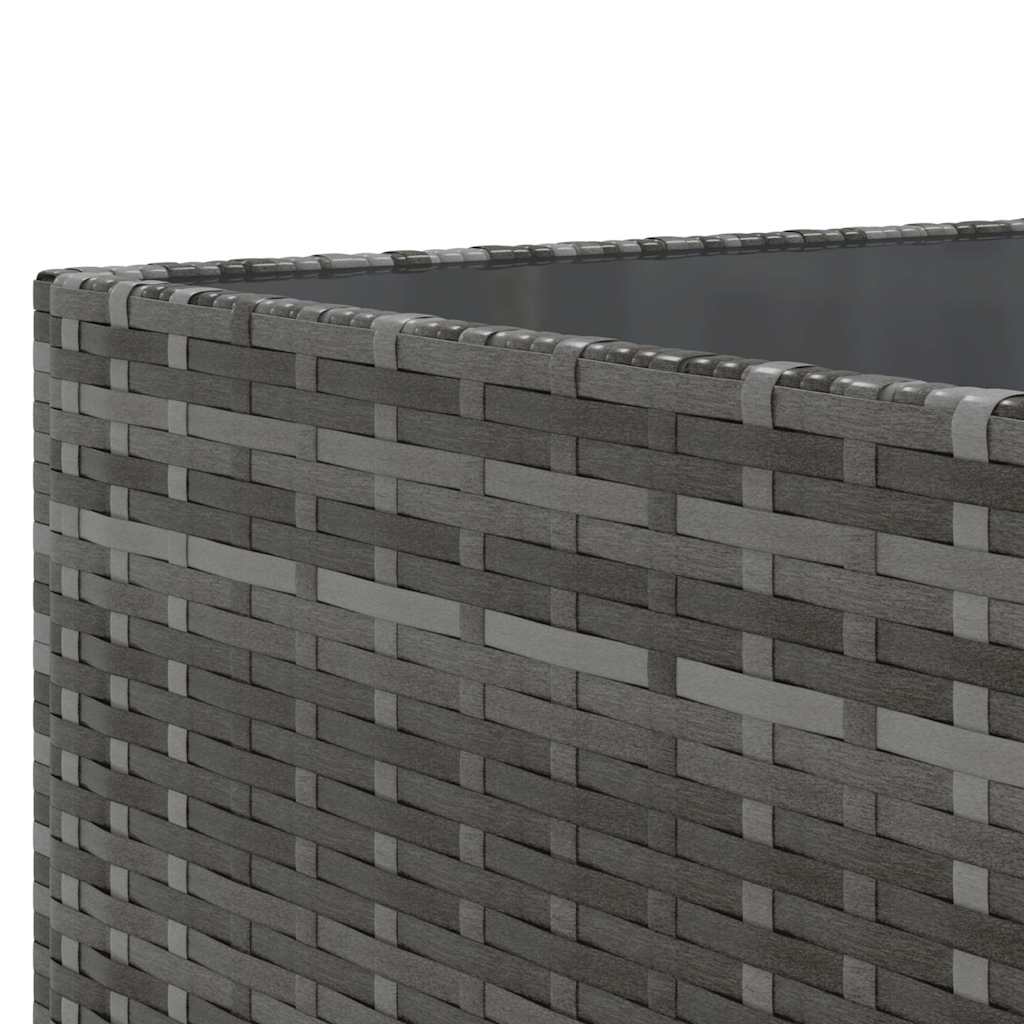 Set Divani da Giardino 5 pz con Cuscini in Polyrattan Grigio | homemem39